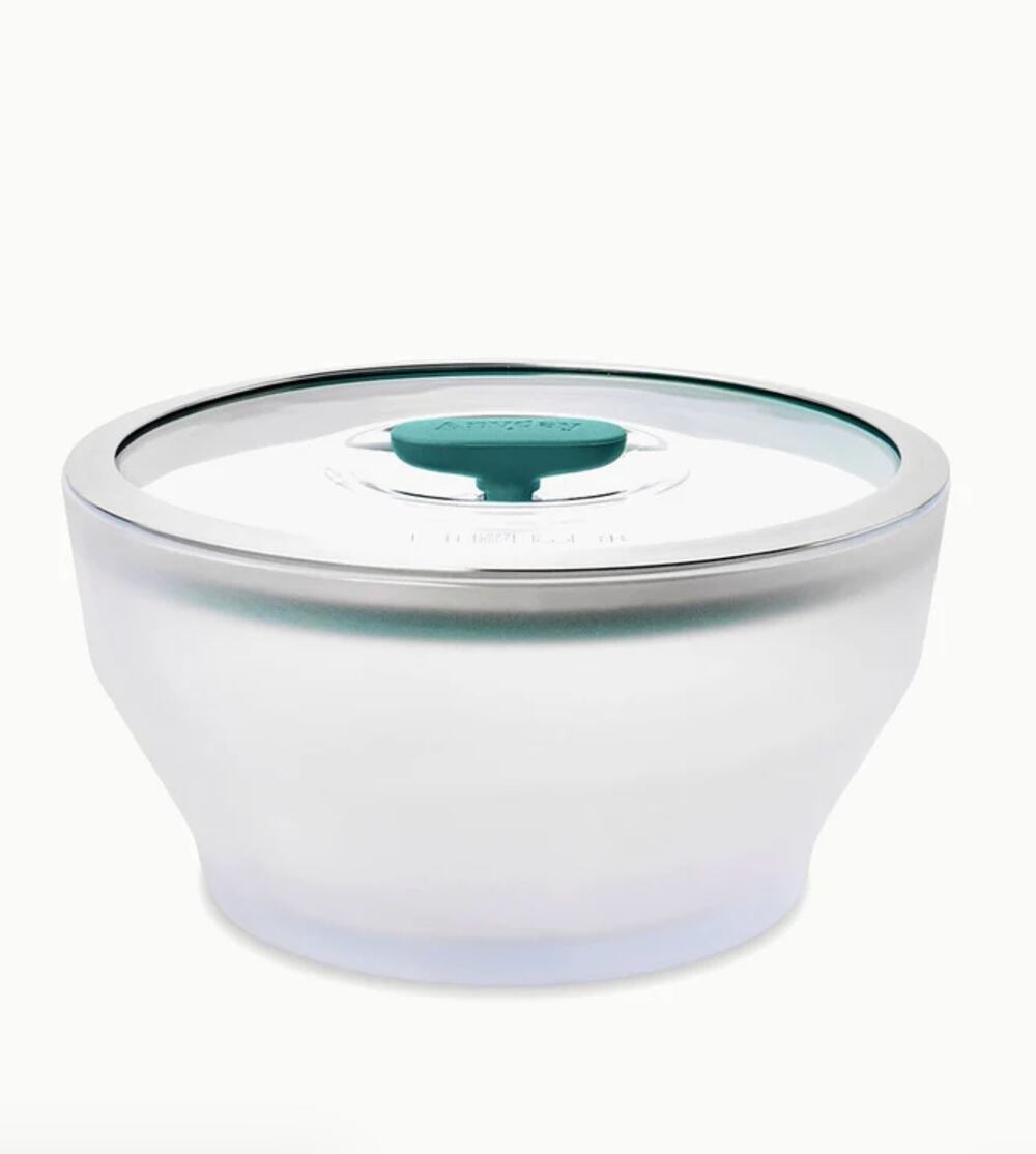 Anyday The Large Deep Dish 2 Quart 8 Cup Frosted Glass NEW
